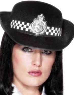 Ladies Fancy Dress WPC Police Hat